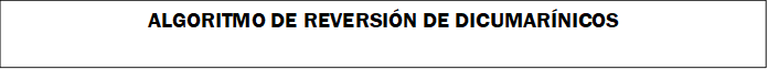 ALGORITMO DE REVERSIÓN DE DICUMARÍNICOS